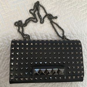Valentino Va Va Voom Noir Studded Shoulder Bag